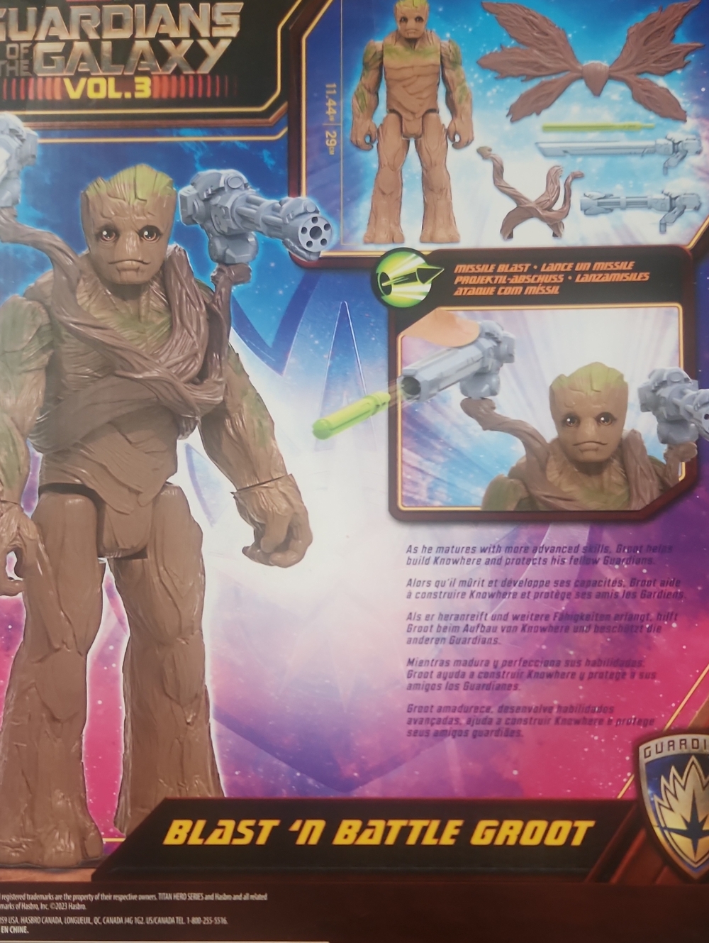 Titan Blast 'N Battle Groot Figure - Brown & Green